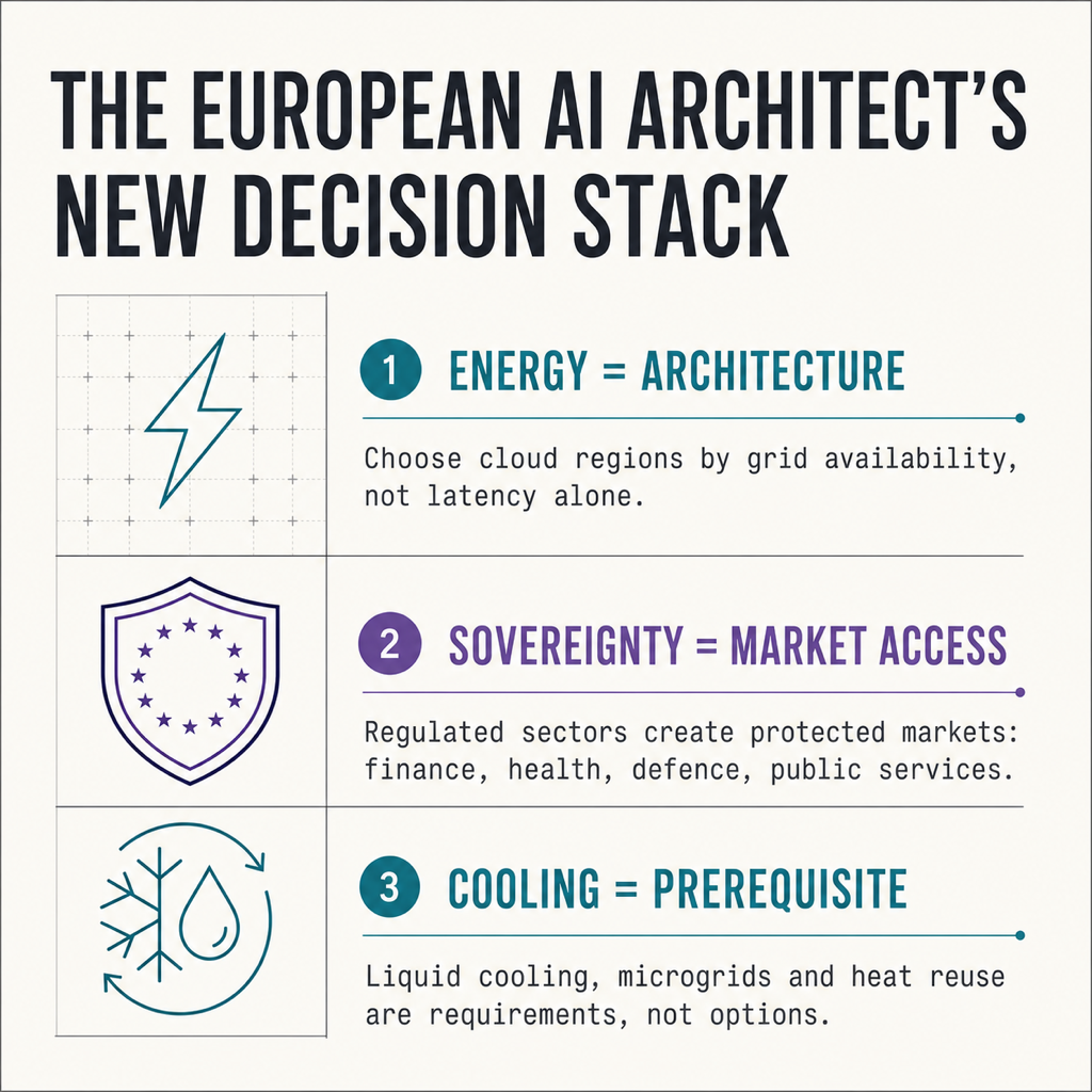 Liste de contrôle destinée aux architectes qui préparent une infrastructure IA en Europe