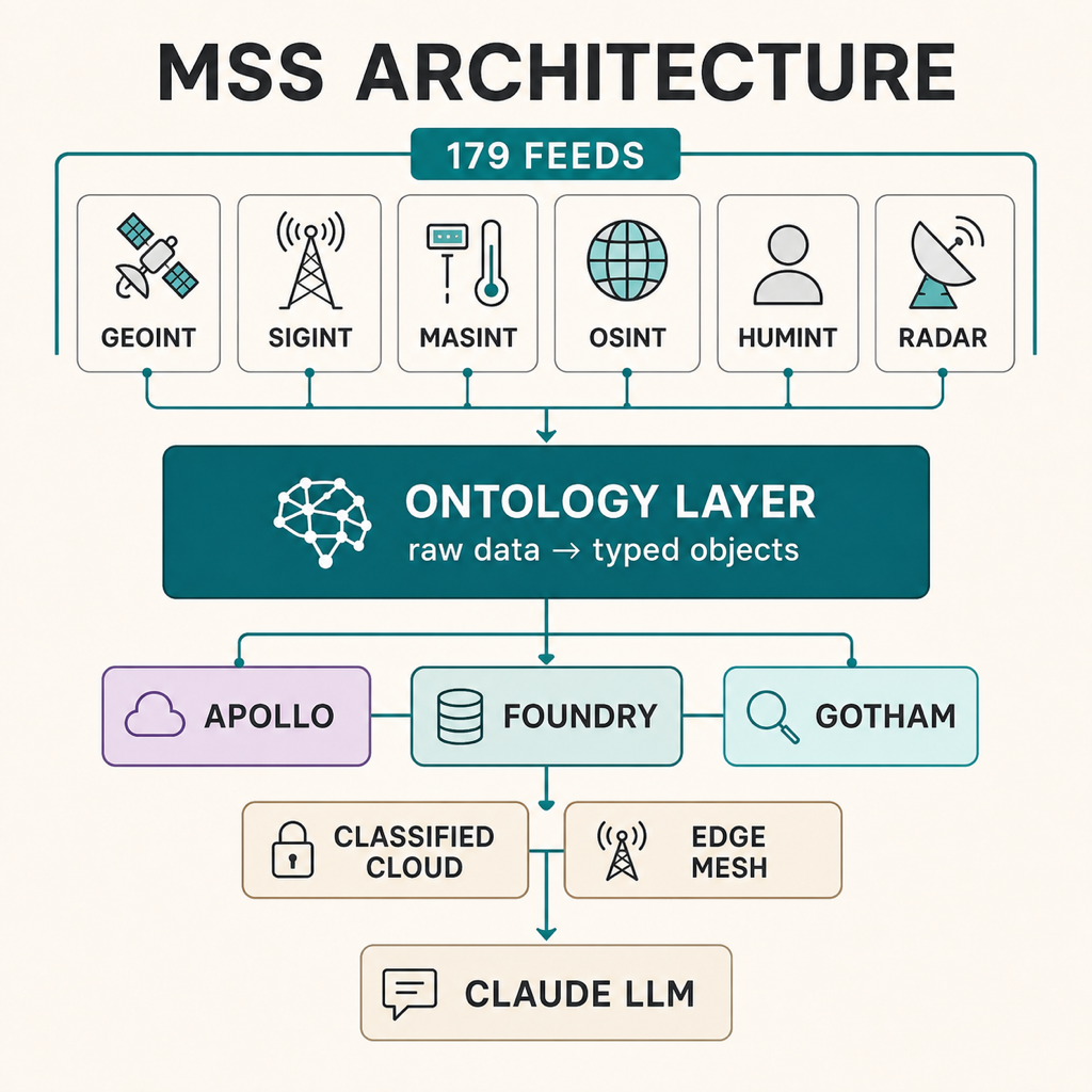Architecture de Maven Smart System reliant les capteurs, les services d’ontologie et les applications opérationnelles