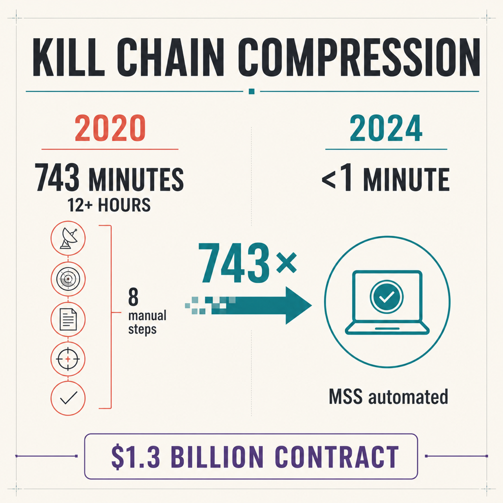 Réduction annoncée de la chaîne de ciblage, de 743 minutes en 2020 à moins d’une minute en 2024